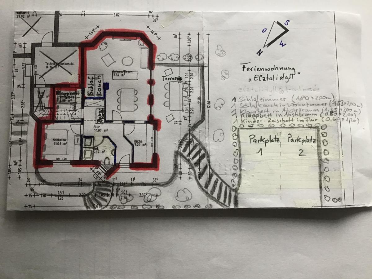 Attraktive Wohnung-Elztalidyll-Zwischen Mosel,Nuerburgring Und Burg Eltz Kollig المظهر الخارجي الصورة